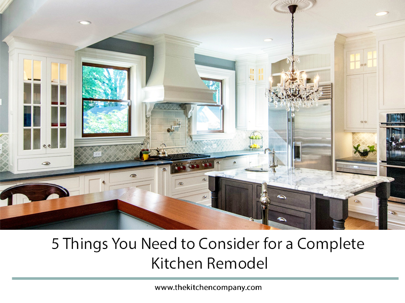 thing to consider for a kitchen remodel